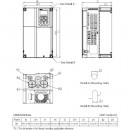 Trójfazowy falownik 11/7,5 kW 460VAC VFD110C43EA-21 Delta Electronics